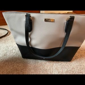 Tan/Pink and Black Kate Spade Tote